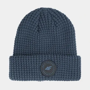 Czapka Dziecięca 4F Zimowa Dwuwarstwowa Granatowa CAPM379 Granatowy - Czapki damskie - miniaturka - grafika 1