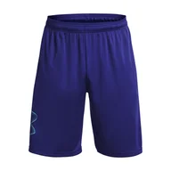Spodenki męskie - Męskie Spodenki UNDER ARMOUR UA TECH GRAPHIC SHORT 1306443-468 – Granatowy - miniaturka - grafika 1