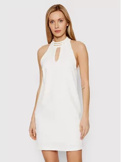 Sukienki - Rinascimento Sukienka koktajlowa CFC0107726003 Biały Regular Fit - grafika 1