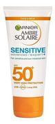 Kremy do twarzy z filtrem - Garnier Ambre Solaire Sensitive Advanced SPF50+ 50ml - miniaturka - grafika 1