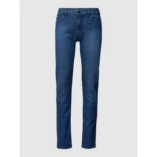 Spodnie męskie - Jeansy o kroju straight fit z napisem z logo model Maine - BOSS - grafika 1