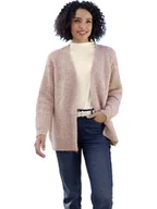 Swetry damskie - Heine Kardigan w kolorze szaroróżowym - miniaturka - grafika 1