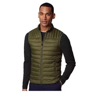 Garnitury - Hackett London Męska kamizelka Ultra LW, zielona (khaki, zielona), XXL, Zielony (khaki zielony), XXL - miniaturka - grafika 1