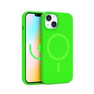 FELONY CASE Stylowe, neonowo-zielone etui na telefon iPhone 12/12 Pro, kompatybilne z MagSafe, odporne na wstrząsy etui ochronne 360° - Etui i futerały do telefonów - miniaturka - grafika 1