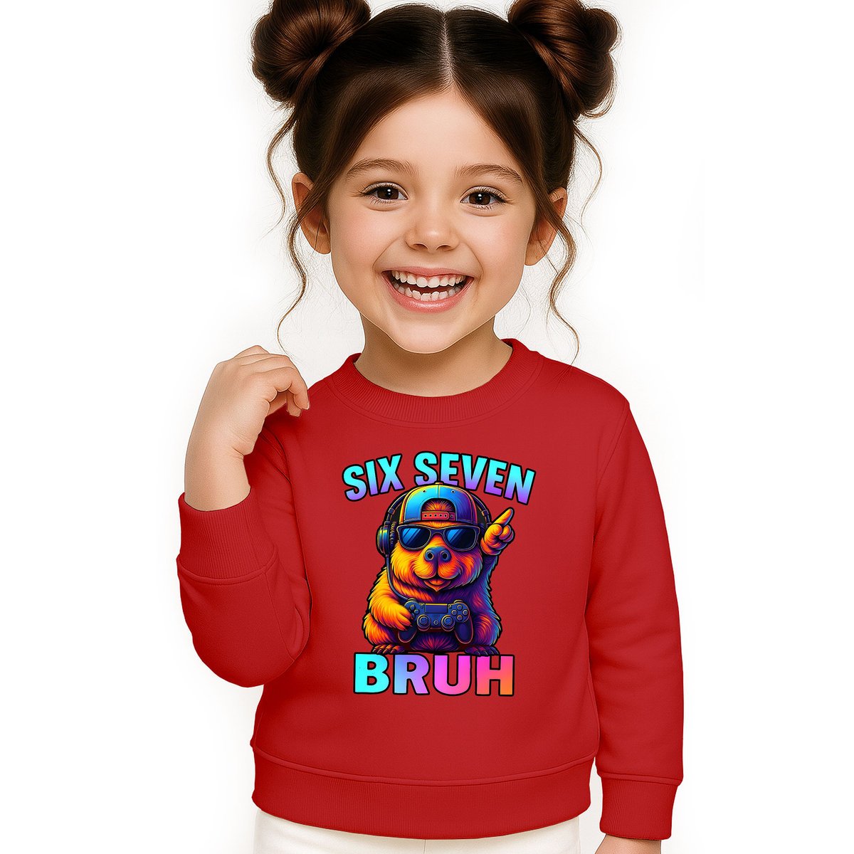 BLUZA DZIECIĘCA 67 SIX SEVEN VIRAL CAPYBARA 110-116 DLA CHŁOPCA DZIEWCZYNKI
