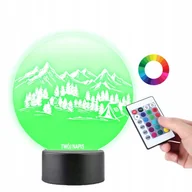 Lampy pozostałe - Lampka na Biurko Statuetka Plexido Biwak w Górach - miniaturka - grafika 1