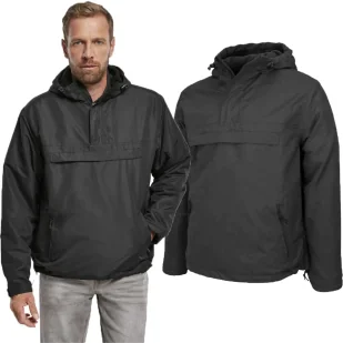 Kurtka BRANDIT Windbreaker Kangurka Black L - Odzież taktyczna i umundurowanie - miniaturka - grafika 1