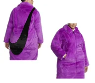 Kurtki damskie - Kurtka Sztuczne Futro Sportswear Plush DX6417-551 1X 50/52 Size Plus - miniaturka - grafika 1