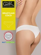 Majtki damskie - Figi Brazylian Coco White (Rozmiar M) - miniaturka - grafika 1
