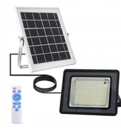Lampy ogrodowe - LAMPA SOLARNA 300W 744 LED uliczna PILOT KABEL 5m - miniaturka - grafika 1