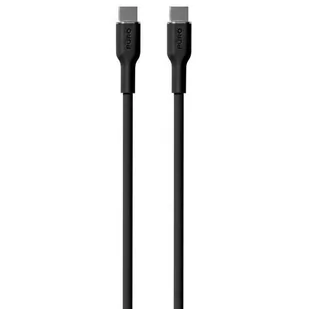 Kabel USB Typ-C - USB Typ-C PURO Icon Soft Cable 1.5 m Czarny - Kable USB - miniaturka - grafika 1
