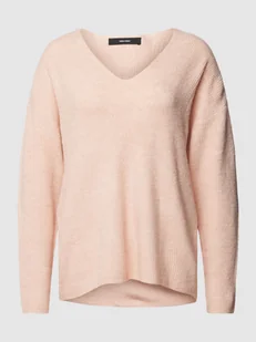 Sweter z dzianiny z fakturowanym wzorem model ‘CREWLEFILE’ - Swetry damskie - miniaturka - grafika 1