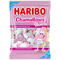 Żelki - Haribo, pianki serduszka Chamallows Hearts, wanilia i truskawka, 200g - miniaturka - grafika 1