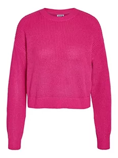 Noisy May Nmmaysa L/S O-Neck Knit Noos Sweter Damski, Różowy, S - Swetry damskie - miniaturka - grafika 1