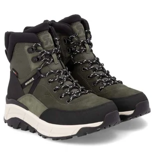 Trzewiki damskie wodoodporne Rieker REVOLUTION W0072-54 GREEN COMBINATION 37 - Botki damskie - miniaturka - grafika 1