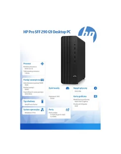 HP Komputer Pro 290 SFF G9 i5-14500 512GB/16GB/DVD/W11P A54Y5ET A54Y5ET#AKD - Zestawy komputerowe - miniaturka - grafika 1