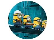 Ciasta i półprodukty do ciast - Dekoracyjny opłatek tortowy Minionki - 20 cm - miniaturka - grafika 1