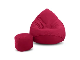 Pufa sako XXXXL worek + gratis Swing malinowa - Pufy i podnóżki - miniaturka - grafika 1