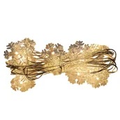 Oświetlenie świąteczne - Lampki 20 LED druciki śnieżynki gwiazdki na baterie ciepły biały - miniaturka - grafika 1