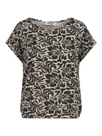 Koszulki i topy damskie - Sublevel Koszulka w kolorze beżowo-czarnym - miniaturka - grafika 1