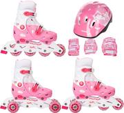 Rolki - Rolki-Wrotki 3W1 Raven Balloon Pink 33-36 + Kask - miniaturka - grafika 1