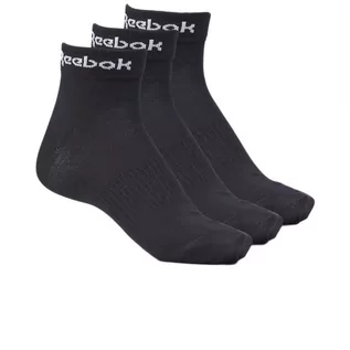 Skarpetki męskie - Skarpetki Reebok Active Core Ankle 3-Pack GH8166 - czarne - grafika 1