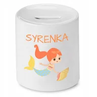 Skarbonki - SKARBONKA DLA DZIECI MAŁA SYRENKA PREZENT z Nadrukiem ze Zdjęciem - miniaturka - grafika 1