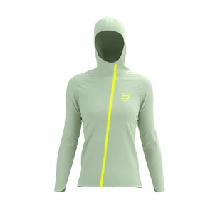 COMPRESSPORT Kurtka biegowa damska HURRICANE WATERPOOF 10/10 JACKET ice flow - Kurtki i kamizelki sportowe damskie - miniaturka - grafika 1