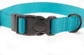 Obroże dla psów - Obroża z taśmy, 37-57 cm, 2 cm x 3 mm, turkusowa - miniaturka - grafika 1