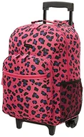 Plecaki - Rockland Plecak na kółkach z podwójnym uchwytem, Magenta Leopard, Jeden rozmiar, Plecak na kółkach z podwójnym uchwytem - miniaturka - grafika 1