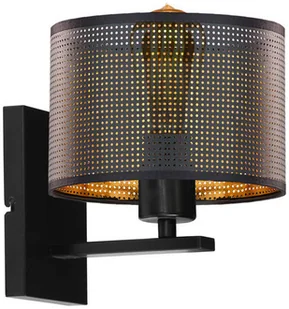 Czarna lampka ścienna w stylu loft ELVORA AŻUR - Lampy ścienne - miniaturka - grafika 1