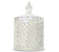 Świeczniki - Szkło do świec - kryształowy pojemnik 300 ml od Candle by Visha - holograficzny - miniaturka - grafika 1