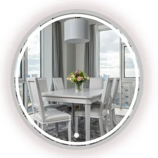 LUSTRO OKRĄGŁE LED SREBRNE W RAMIE LOFT Z WŁĄCZNIKIEM DOTYKOWYM 80 CM - Lustra LUSTRO OKRĄGŁE LED SREBRNE W RAMIE LOFT Z WŁĄCZNIKIEM DOTYKOWYM 80 CM - Lustra - miniaturka - grafika 1