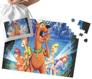 PUZZLE - Scooby Doo WZORY Z BAJEK I GIER PREZENT DLA DZIECI 110EL +WORECZEK - Puzzle - miniaturka - grafika 1