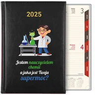 Notesy i bloczki - KALENDARZ TERMINARZ KSIĄŻKOWY A5 2025 PREZENT DLA NAUCZYCIELA CHEMII WZORY - miniaturka - grafika 1