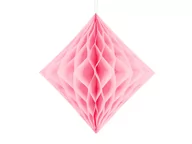 Gadżety na imprezę - PartyDeco Diament bibułowy, jasny różowy, 20cm DH20-081J - miniaturka - grafika 1