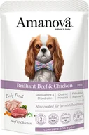 Mokra karma dla psów - Amanova Adult Brilliant Beef & Chicken saszetka 300g - miniaturka - grafika 1