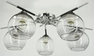 Lampa sufitowa z otwartymi kloszami 1955/5 8C BL z serii IKER - Lampy sufitowe - miniaturka - grafika 1