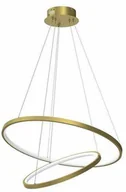Lampy sufitowe - Designerska lampa wisząca ROTONDA GOLD 51W LED Złota - miniaturka - grafika 1