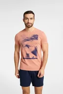 Piżamy damskie - Piżama Fearless 40685-24X Brzoskwiniowo-Granatowa Brzoskwiniowo-Granatowy, XXL - miniaturka - grafika 1