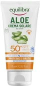 Balsamy i kremy do opalania - Equilibra Krem Do Opalania Aloe Vera SPF 50+ UVA UVB 75ml (8000137017805) - miniaturka - grafika 1