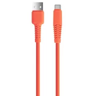 Kable USB - Kabel USB - USB Typ-C XO KSC-C-1.5210 2.1A 1.5 m Pomarańczowy - miniaturka - grafika 1