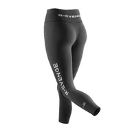 Spodnie sportowe damskie - Legginsy techniczne push-up damskie do biegania Q-Skin, Czarny - miniaturka - grafika 1