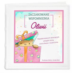 Album na zdjęcia z nadrukiem dla dziewczynki na imieniny - Albumy fotograficzne - miniaturka - grafika 1