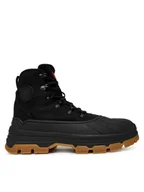 Buty zimowe męskie - Hunter Kozaki HFRW0052251 Czarny - miniaturka - grafika 1
