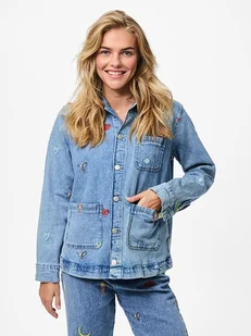 Pieces Koszula dżinsowa "Jidi" w kolorze błękitnym - Koszule damskie - miniaturka - grafika 1