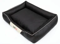 Legowiska dla psów - Hobbydog r2cepcza2 łóżko/sofa dla psa/kosz Cesar Perfect ze sztucznej skóry, kodura, czarna, rozmiar R2, 84 x 65 x 23 cm 5902052047888 - miniaturka - grafika 1