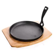 Patelnie - Banquet Patelnia żeliwna na drewnianej desce, 22cm Grada 40LP002 8591022337547 - miniaturka - grafika 1
