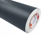 Okleiny - Oracal Folia Klejowa Meblowa Ozdobna Okleina Kolor Grafitowy Mat 100x50cm - miniaturka - grafika 1