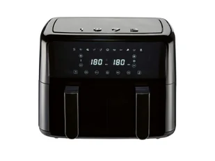 SILVERCREST Podwójna frytkownica beztłuszczowa Air Fryer retro 2600 W 2 × 435 l czarna - Frytkownice - miniaturka - grafika 1